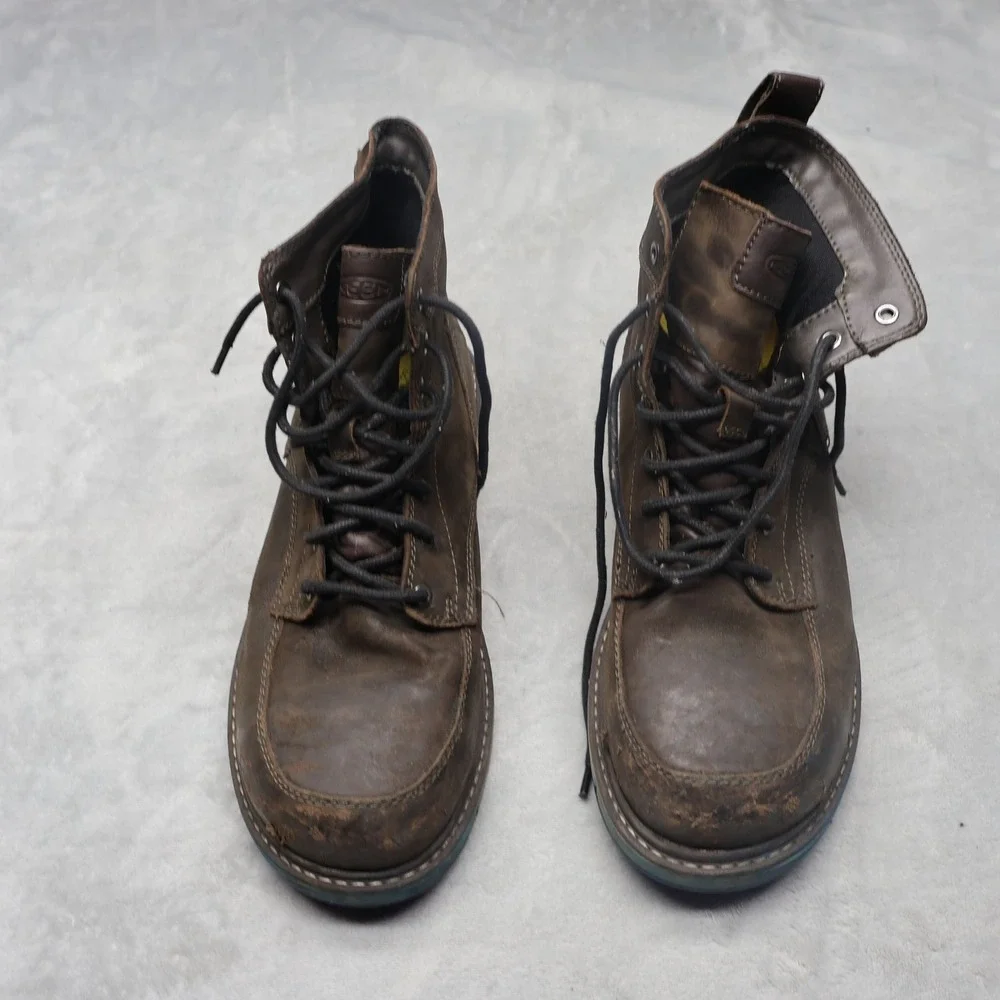 KEEN Mens 12D Work Boots Brown‎ San Jose 6